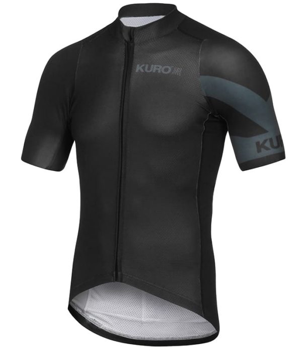 long sleeve black cycling jersey